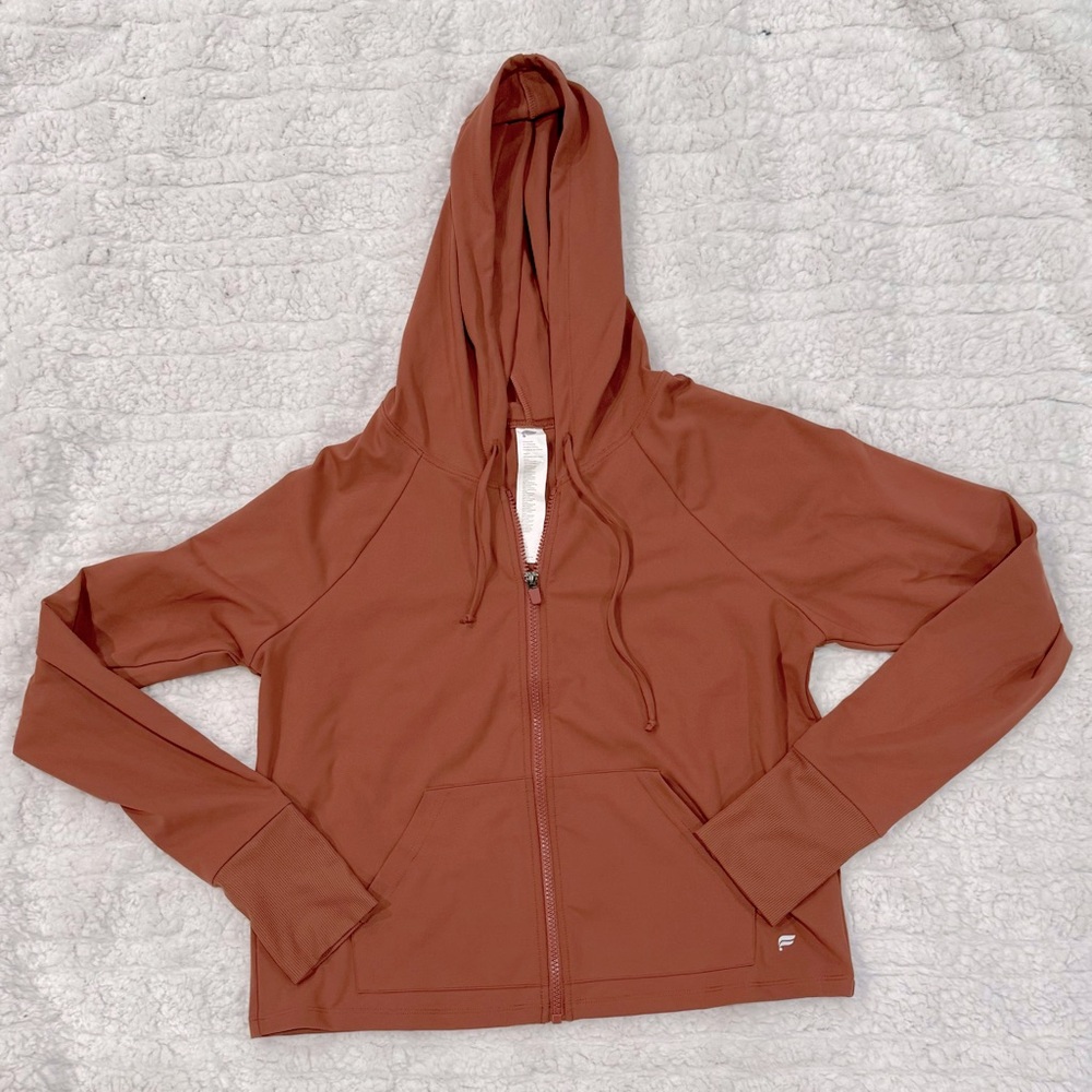 FABLETICS Oasis Cropped Hoodie Mahogany Size L